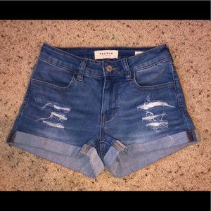 PacSun light blue jean shorts